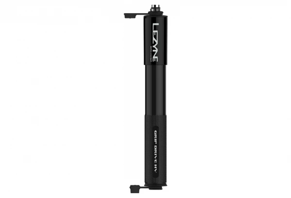 Pompe à Main Lezyne Grip Drive HV 186mm (Max 90 Psi / 6.2 Bar) Noir 3 Pompe à Main Lezyne Grip Drive HV 186mm (Max 90 Psi / 6.2 Bar) Noir