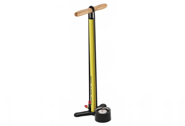 Pompe à Pied LEZYNE Steel Floor Drive 3''5 Jaune 3 Pompe à Pied LEZYNE Steel Floor Drive 3''5 Jaune