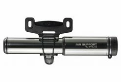 Pompe à Main Bontrager Air Support HV Pro (Max 60 Psi / 4.5 Bar) Argent + Support