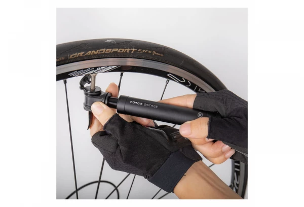 Pompe à Main Topeak Roadie 2Stage (Max 160 Psi / 11 Bar) Noir 6 Pompe à Main Topeak Roadie 2Stage (Max 160 Psi / 11 Bar) Noir – Image 4