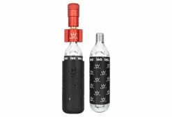 Gonfleur CO2 Peaty's Holeshot Road/Gravel Kit Rouge + 2 Cartouches De CO2 (16g)