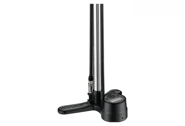 Pompe à Pied Lezyne Shock Digital Drive (Max 350 Psi / 24.1 Bar) Argent / Noir 4 Pompe à Pied Lezyne Shock Digital Drive (Max 350 Psi / 24.1 Bar) Argent / Noir – Image 2