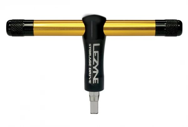 Clé Amovible + Embouts LEZYNE T+ Storage Drive Noir Or 4 Clé Amovible + Embouts LEZYNE T+ Storage Drive Noir Or – Image 2